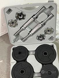 Set Manubri Domyos in Ghisa- 20kg con valigetta