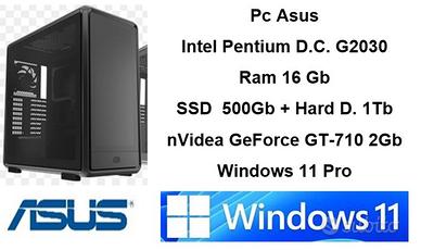 Pc Asus Pentium D.C G2030 Ram16 SSD 500 WINDOWS 11
