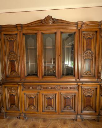 Vetrina credenza classica in legno