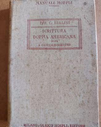 Hoepli Scrittura doppia americana prima edizione 