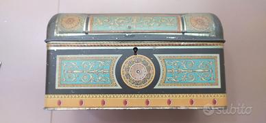 Scatola  in latta serigrafata Biscotti Detta