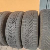 4 gomme invernali Michelin Alpine 6 con cerchione