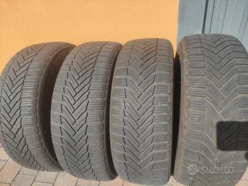 4 gomme invernali Michelin Alpine 6 con cerchione