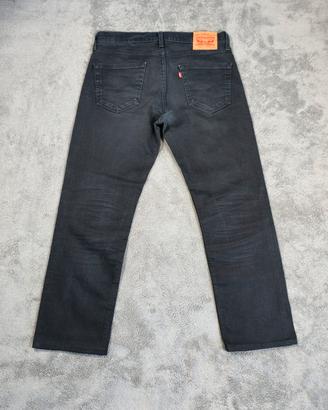 Levi’s 514 Uomo W33 L34 Jeans Straight Nero #3