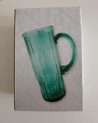 Caraffa per Acqua Brandani Plissè Colore Turchese