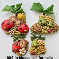 Thun set 4 formelle coccinelle e tartarughe