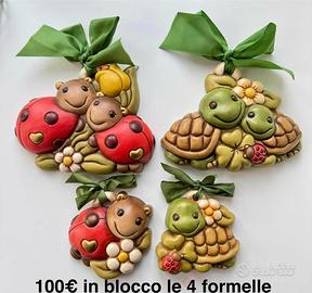 Thun set 4 formelle coccinelle e tartarughe