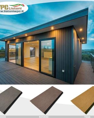 Listone profilo WPC doghe rivestimento legno casa
