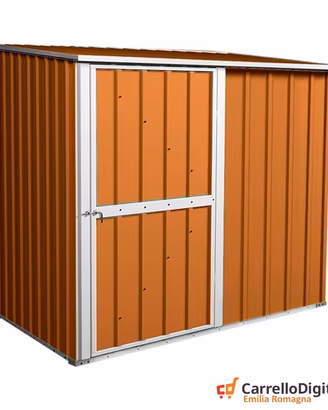 Box casetta giardino Acciaio 174x100 legno chiaro
