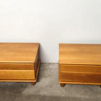comodini in legno vintage anni 70 