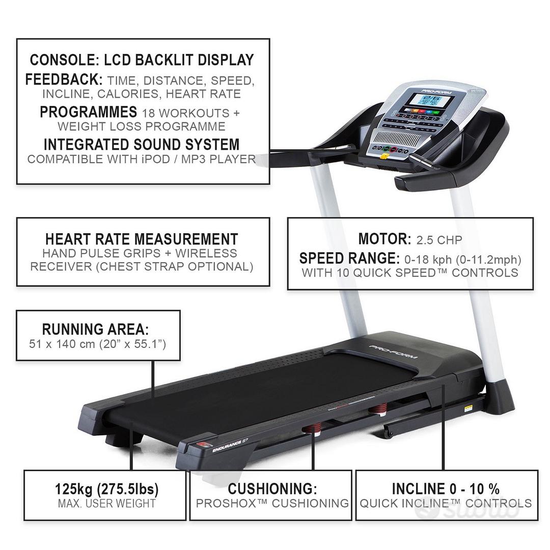 Proform endurance s7 discount treadmill