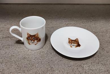 Tazzina da caffè con gattino -  nuova