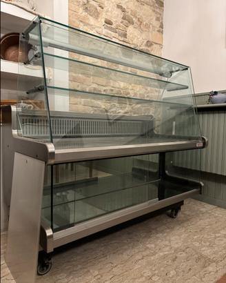VETRINA BANCO FRIGO CON RUOTE