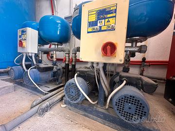 Pompe autoclave, gemellate con quadro.