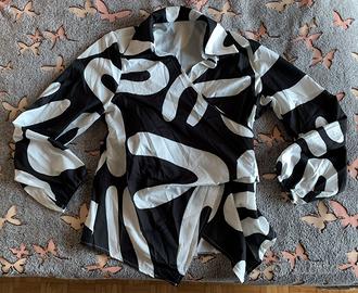 Camicia Shein con incrocio e nodo