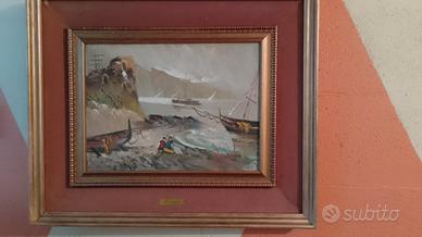dipinto olio su  masonite 