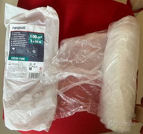 Telo protettivo polietilen 100 mq usato pochissimo