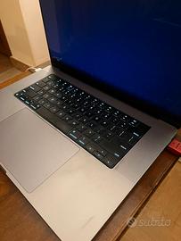 MacBook Pro M1  2021 16/512 GB 16" (difettoso)