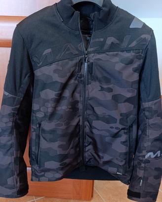 Giacca moto MACNA RACOON BLACK/CAMO. Misura: M