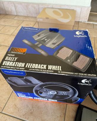 Logitech Rally Vibration Feedback Wheel PS2