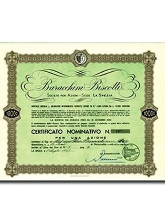 1957 la spezia * baracchini biscotti * rinomata fa