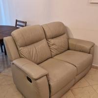 Divano 2 posti in pelle