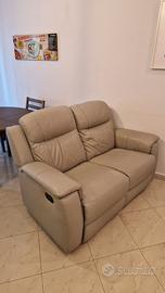 Divano 2 posti in pelle