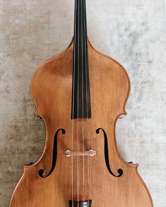 Contrabbasso di liuteria rumena con extension