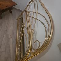 struttura testiera e piedi letto in ottone 