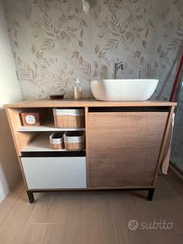 Mobile bagno + lavello + colonna + specchio
