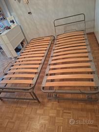 Reti a doghe letto singolo con secondo estraibile