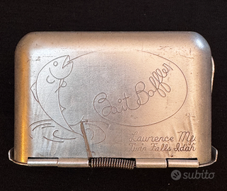 Porta esche vintage “Bait Buffer” USA anni '40-'50