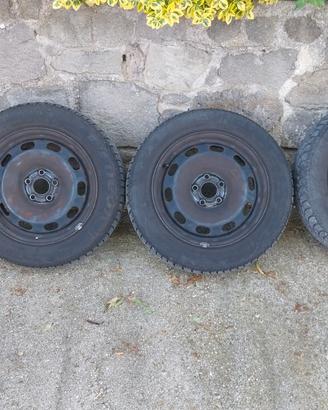 Cerchi con gomme termiche volkswagen seat audi 