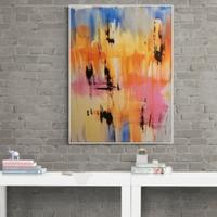 Dipinto olio su tela quadro astratto arte contempo