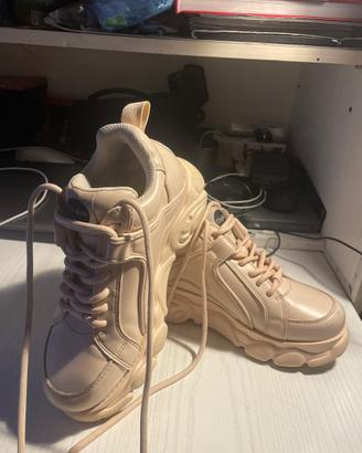 Buffalo Cld Corin Sneakers Alta Donna Rosa