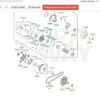 Cinghia variatore Kawasaki J300 59011Y004