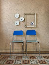 Coppia di sedie in formica