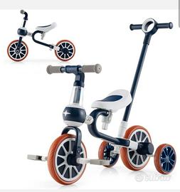 Triciclo bimbo 2-4 anni, 5 in uno.