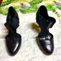 Scarpe décolleté pelle tacco 8cm (André - 35) nere