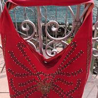 Borsa in cotone e perline
