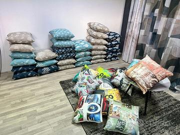 Cuscini artigianali nuovi 40x40