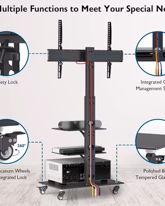 Supporto TV da Pavimento per TV da 30-70 Pollici