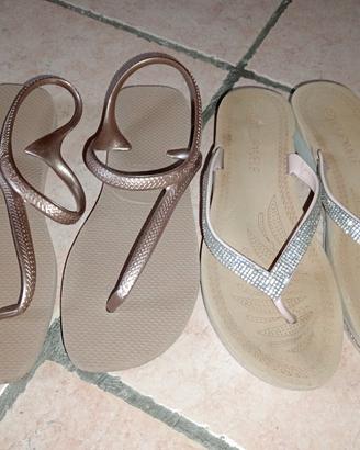 Sandali Havaianas + Infradito gioiello (nr. 39/40)