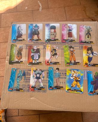 Lotto 488 carte figurine Dragon Ball Z/ GT/ Super