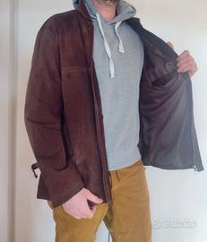 Giacca in pelle scamosciata mezza stagione 