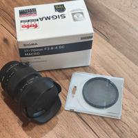 Obiettivo Sigma 17-70mm F2.8 - 4 DC MACRO