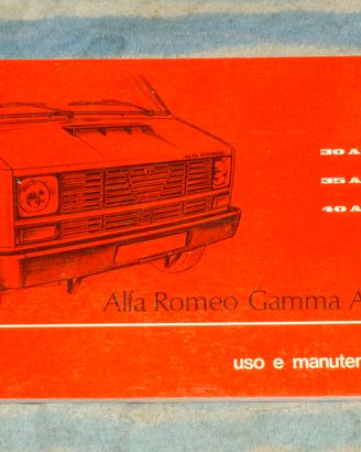 USO E MANUTENZIONE FURGONE ALFA ROMEO AR 8