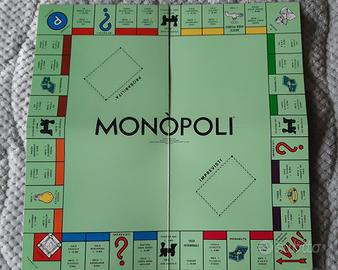 Tavola verde del gioco Monopoli anni 80