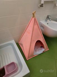 cuccetta a tenda per cani/ gatti