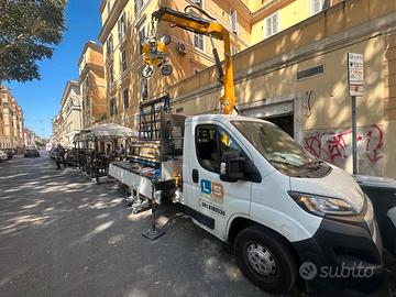 Peugeot boxer cassonato con gru effer 35s